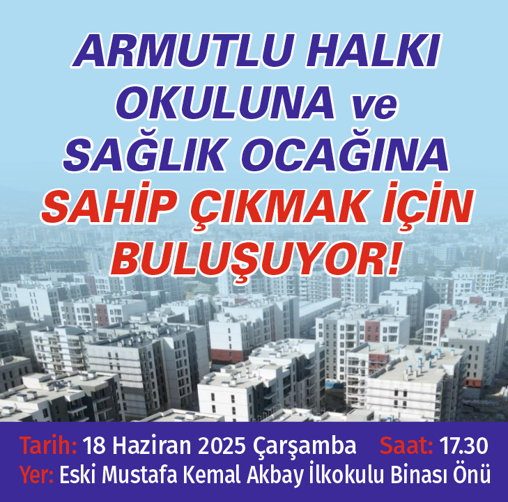 Hatay’ın Defne ilçesine bağlı Armutlu Mahallesi’nde yaşayanlar, mahallelerinin en önemli