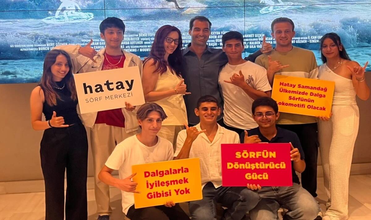 Depremin yıkıcı etkilerinin ardından Hatay’da kurulan Sörf Merkezi, sadece spor