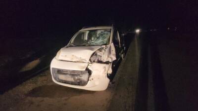 Hatay’ın Hassa ilçesinde meydana gelen trafik kazasında motosiklet ile hafif