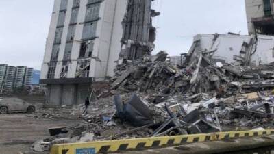 Hatay’ın İskenderun ilçesinde 6 Şubat depremlerinde yıkılarak 14 cana mal