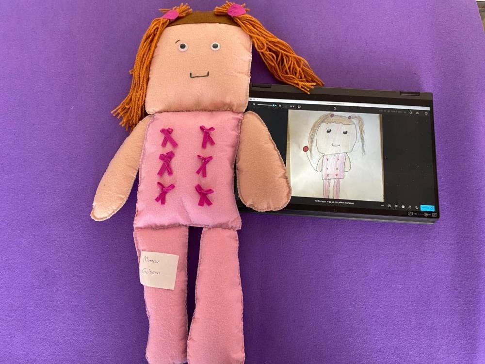 Hatay’ın Yayladağı ilçesinde yaşayan depremzede çocukların çizdiği hayal kahramanları, Akdeniz