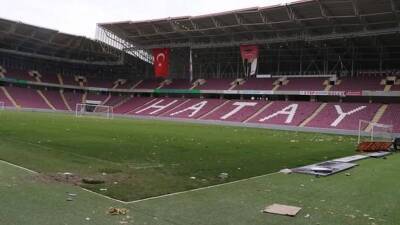 Asrın felaketinde ağır hasar gören Hatay Stadyumu için uzun süredir