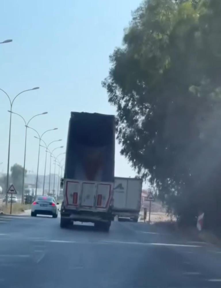 Antakya - Kırıkhan çevreyolu Topboğazı mevkiinde ilginç bir olay yaşandı.