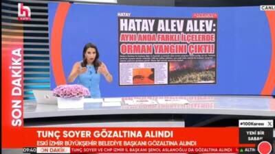 Hatay’da dünden beri süren orman yangınları, yerel medyanın çabalarıyla ülke