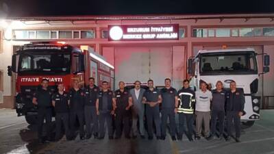 Erzurum Büyükşehir Belediyesi, Hatay’da devam eden orman yangınlarına destek olmak