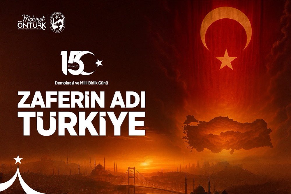 Hatay Büyükşehir Belediye Başkanı Mehmet Öntürk, 15 Temmuz Demokrasi ve