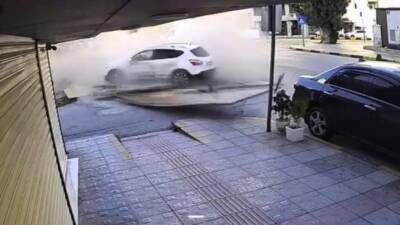   Hatay’ın İskenderun ilçesinde, Fener Caddesi üzerindeki bir kavşakta meydana