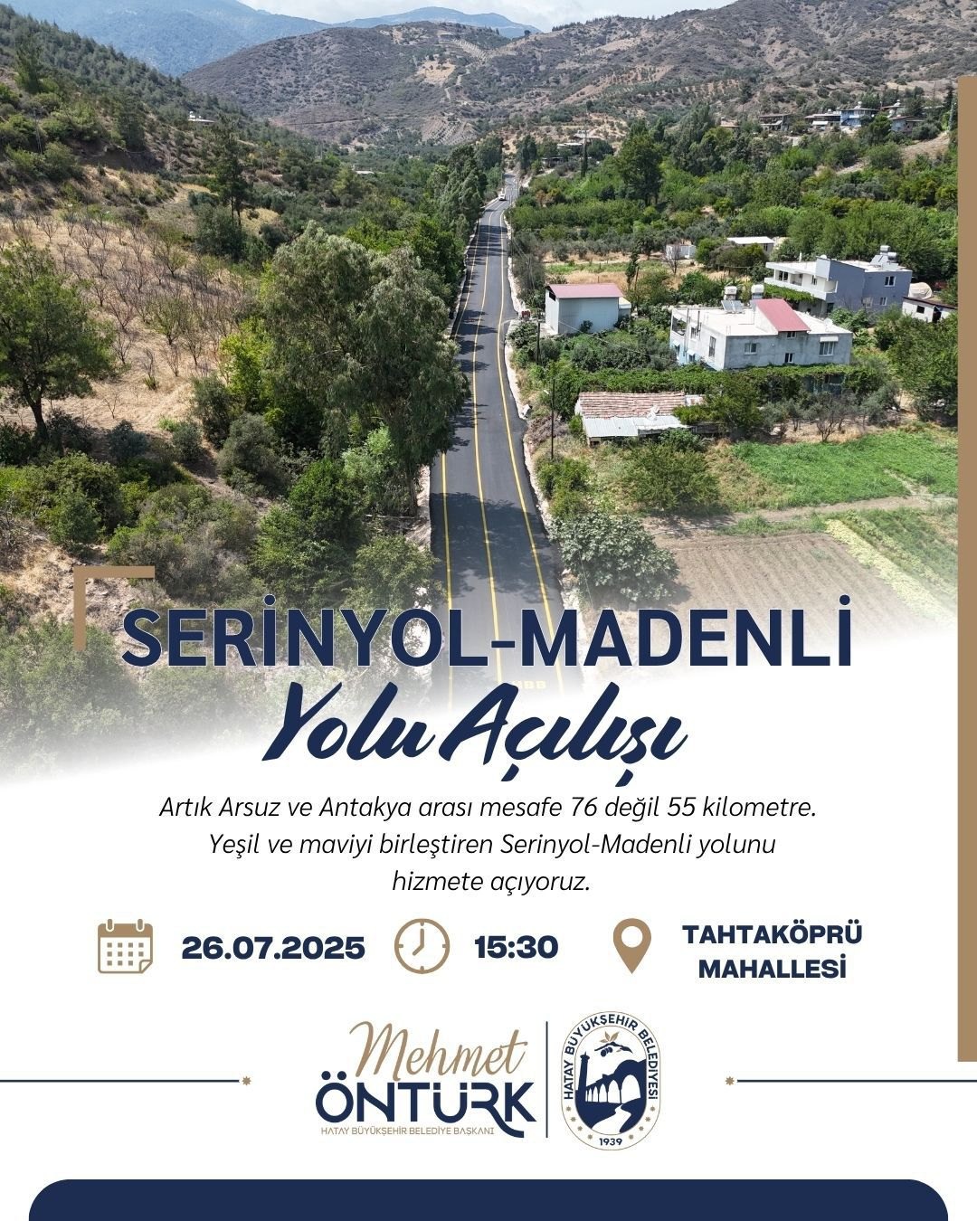 Hatay Büyükşehir Belediyesi (BB), Antakya-Arsuz arasındaki ulaşımı kolaylaştırmak ve trafik