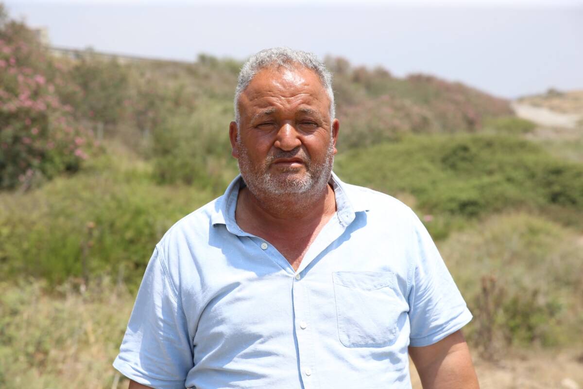 Hatay’ın Erzin ilçesine bağlı Turunçlu Mahallesi’nde merada otlatılan keçilerin toplu