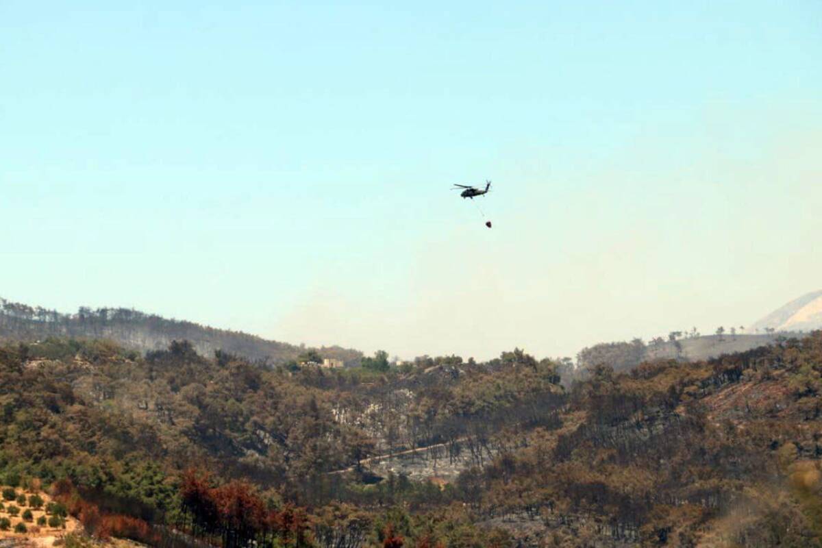 Suriye’nin Lazkiye iline bağlı Türkmendağı bölgesinde üç gündür devam eden