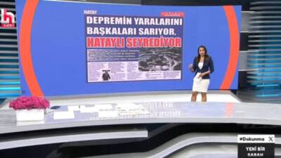 Antakya Gazetesi’nin manşeti, Halk TV ekranlarında Gözde Şeker ile Yeni