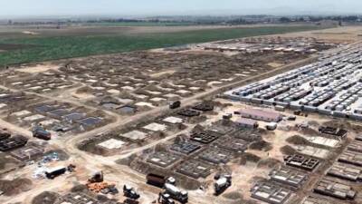 Hatay’ın Antakya ilçesine bağlı Ovakent Mahallesi’nde inşa edilen 607 kırsal