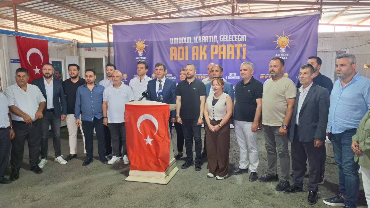 AK Parti Hatay İl Başkanı Mustafa Erdoğan, “Terörsüz Türkiye” sürecine