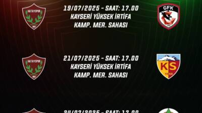 TFF 1. Lig ekiplerinden Hatayspor’un, 2025-2026 sezonu öncesi hazırlık kampı