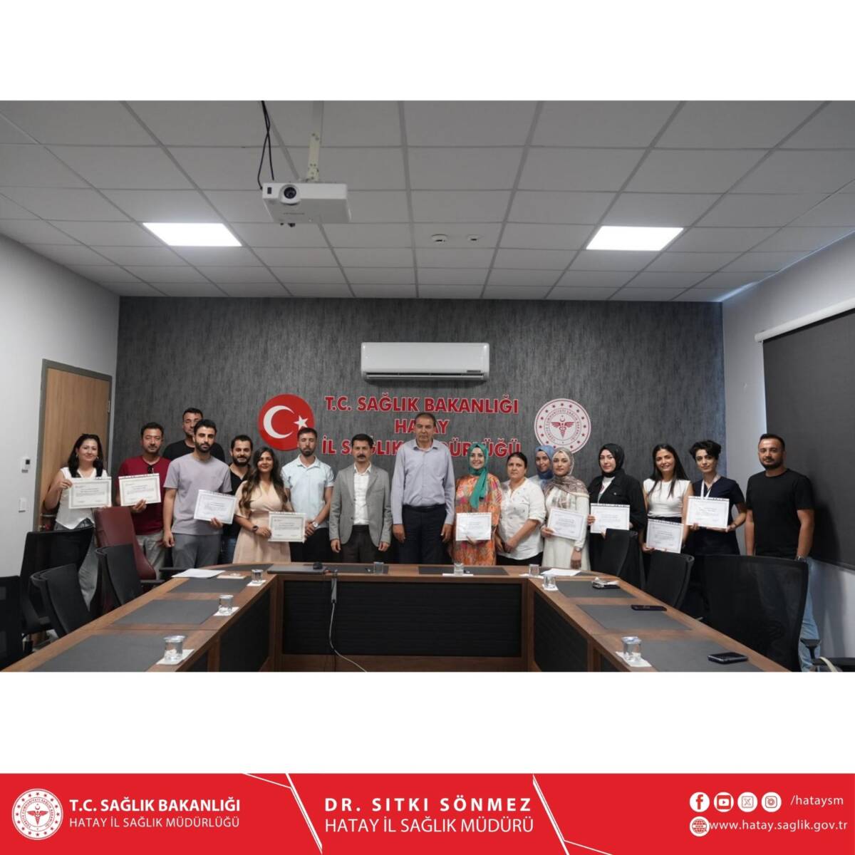 Hatay İl Sağlık Müdürlüğü tarafından yürütülen mesleki gelişim programı kapsamında,