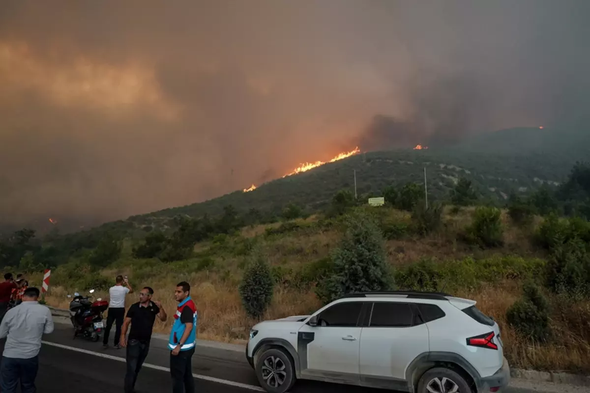 &nbsp; Bilecik ve İzmir, orman yangınlarının etkisiyle “Genel Hayata Etkili