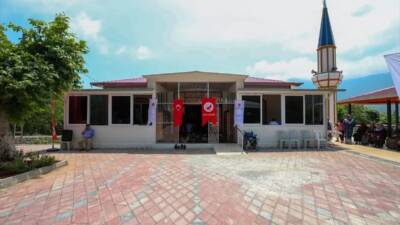 6 Şubat 2023 depremlerinde yıkılan Hayrettin Ağca Merkez Camisi, hayırsever