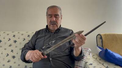 Hatay'da yaşayan Hurşit Yıldız, dedesinin savaşta hayatta kalmak için kullandığı