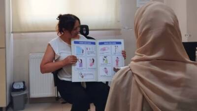 Hatay İl Sağlık Müdürlüğü’nün koordinasyonunda yürütülen riskli gebeliklerle ilgili bilgilendirme