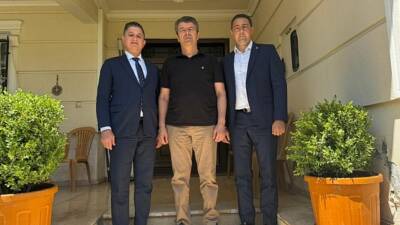 CHP'li Dörtyol Belediye Başkanı Dr. Bahadır Amaç ile İlçe Başkanı