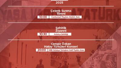 Hatay’ın Anavatana katılışının 86. yıl dönümü, 23 Temmuz 2025 Çarşamba