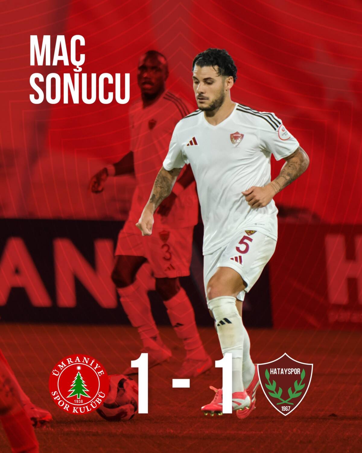 Trendyol 1. Lig’in 3. hafta mücadelesinde Ümraniyespor, sahasında Hatayspor’u ağırladı.