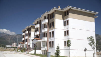 Hatay’ın Yayladağı ilçesinde, Eğerci Mahallesi’nde inşa edilen toplam 467 konutluk