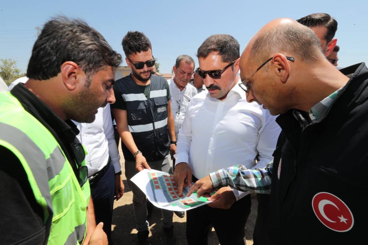 Hatay’ın Kırıkhan ilçesinde, 6 Şubat 2023 depremlerinin ardından başlatılan 61