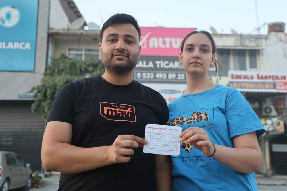 Hatay’da evlilik hayaliyle Altus bayisinden satın aldıkları beyaz eşyalarının parasını