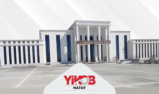 Hatay’ın Samandağ ilçesinde inşası tamamlanan yeni hükümet konağı, modern tasarımı