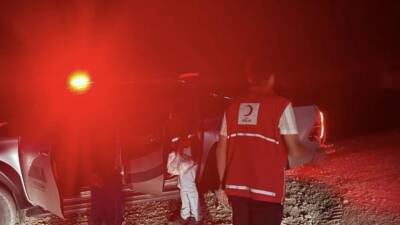   Hatay’ın Yayladağı ilçesinde çıkan orman yangınıyla mücadele eden ekipler,