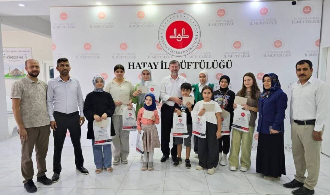   Hatay’daki Kur’an kurslarında Yazınla Yazıma Dokun” Anı Yarışması İl