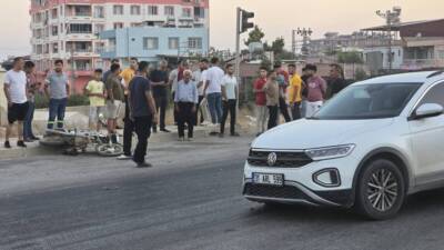 Hatay’ın Hassa ilçesinde meydana gelen trafik kazasında motosiklet sürücüsü hayatını