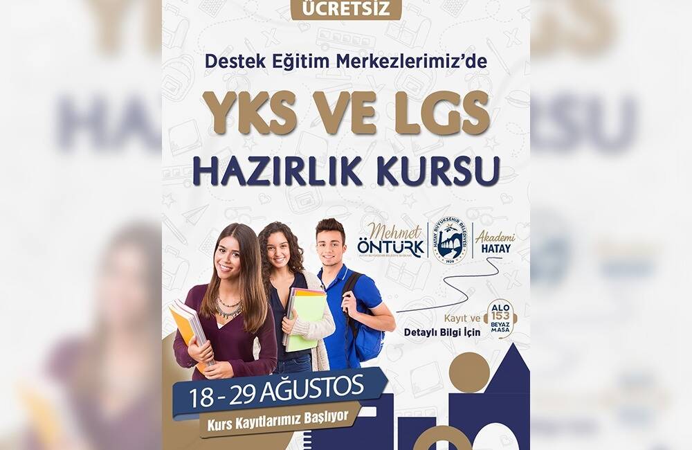 Hatay Büyükşehir Belediyesi (HBB), 2025–2026 eğitim öğretim yılı öncesinde gençlere