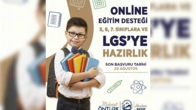   Akademi Hatay, LGS ve YKS hazırlık öğrencilerine ücretsiz online