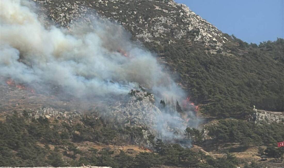 Hatay’ın Antakya ilçesinde yer alan Habibi Neccar Dağı’nda orman yangını
