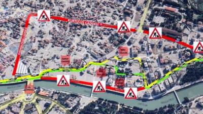 İnönü Caddesi ve Asi Nehri’nde DSİ tarafından yürütülen çalışmalar nedeniyle,