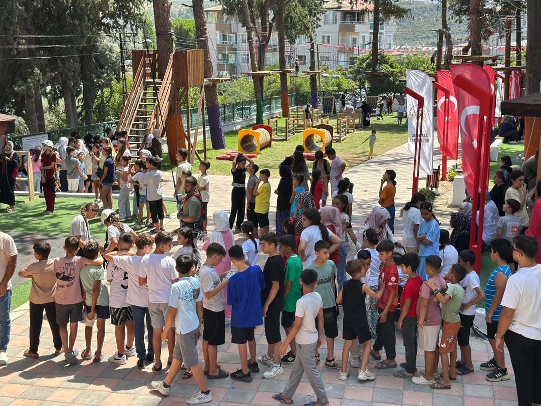 Hatay’ın doğa harikası ilçesi Altınözü’nde hizmet veren Altınözü Macera Parkı,