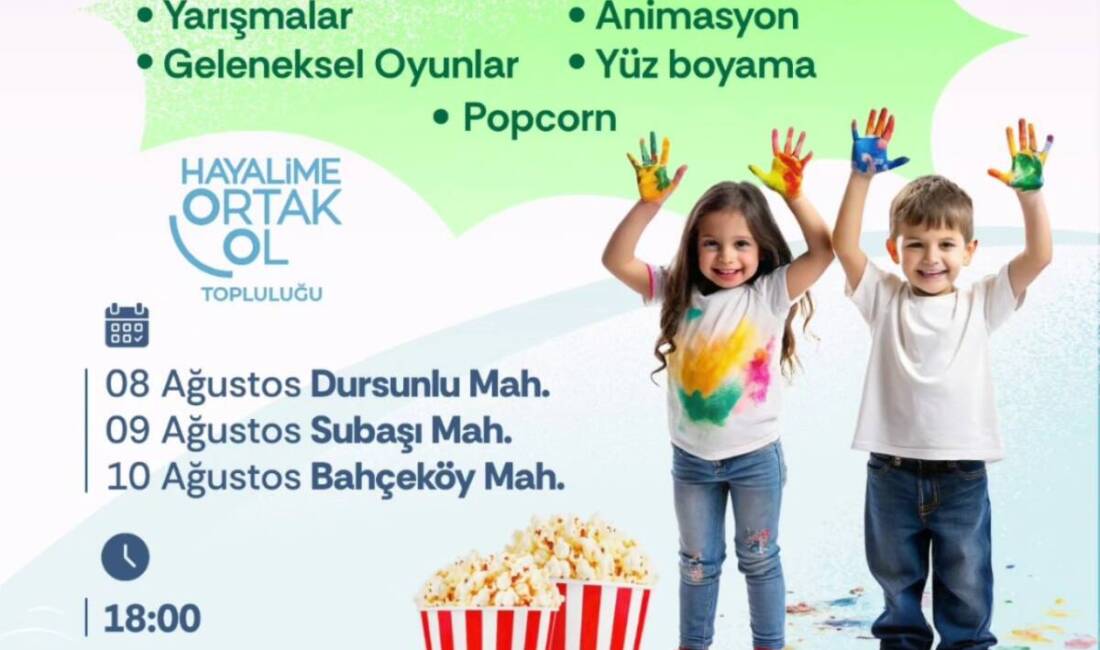 Defne Belediye Başkanı Halil İbrahim Özgün’ün öncülüğünde düzenlenen çocuk eğlence