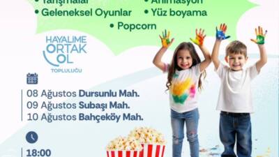 Defne Belediye Başkanı Halil İbrahim Özgün’ün öncülüğünde düzenlenen çocuk eğlence