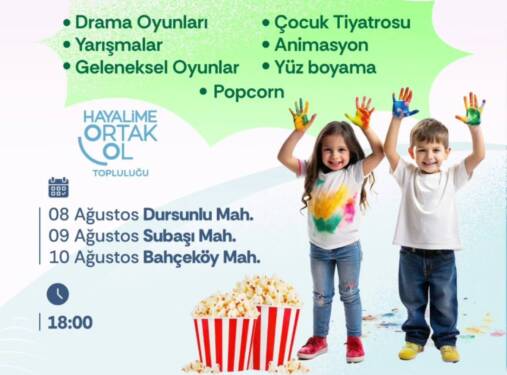 Defne Belediye Başkanı Halil İbrahim Özgün’ün öncülüğünde düzenlenen çocuk eğlence