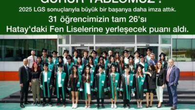 Antakya’daki özel eğitim kurumlarından Hatay Doğa Koleji, 2025 LGS’de önemli