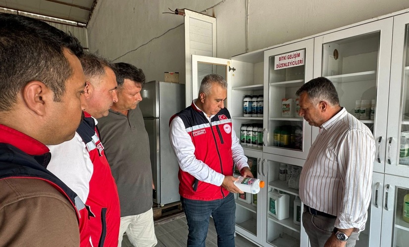 Hatay’da zirai ilaç bayilerine sıkı denetim Hatay’da zirai ilaç bayileri Tarım ve Orman İl Müdürlüğü ekipleri