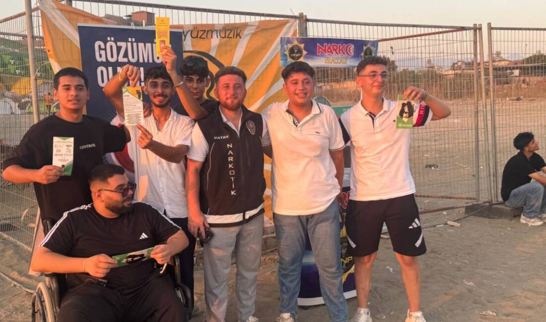 Hatay Emniyet Müdürlüğü ekipleri, 10 Ağustos 2025 tarihinde Arsuz Gözcüler