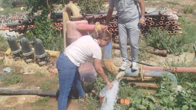 Hatay’da Hatay Su ve Kanalizasyon İdaresi (HATSU) tarafından açılan sondaj