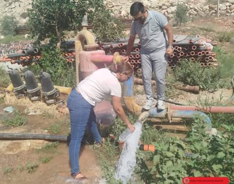 Hatay’da Hatay Su ve Kanalizasyon İdaresi (HATSU) tarafından açılan sondaj