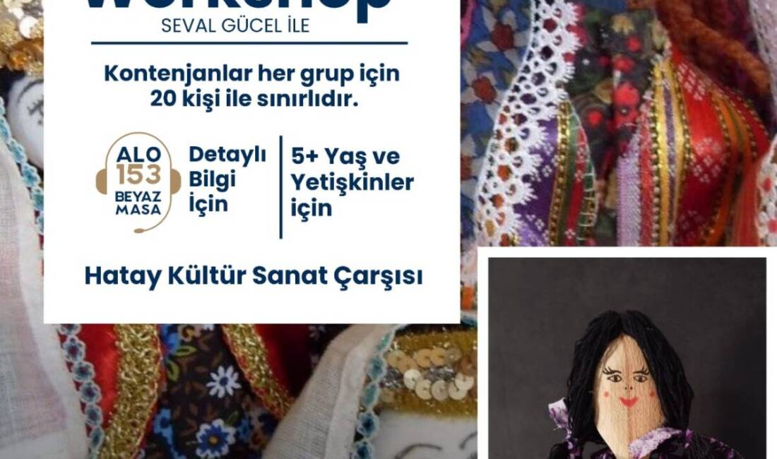 Sanatla iyileşme: HBB’den ücretsiz workshoplar Hatay Büyükşehir Belediyesi (HBB), kentin yeniden inşa sürecine kültürel ve