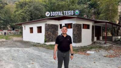 Hatay’ın Dörtyol ilçesinde yapımı tamamlanmak üzere olan Beşikgöl Mesire Alanı,