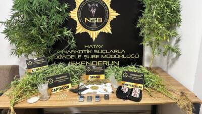 Hatay’da polis ekiplerinin düzenlediği uyuşturucu operasyonlarında gözaltına alınan 24 zanlıdan