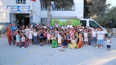 Defne Belediyesi, mahallelerde yürüttüğü çocuk etkinliklerini bu kez Güneysöğüt ve